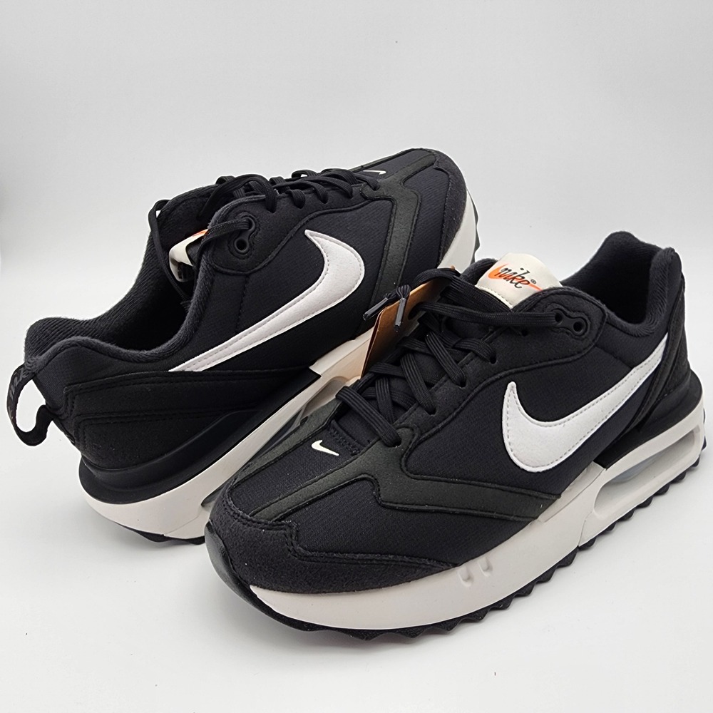 Nike Air Max Dawn Womens 8.5 Black Summit White Running Shoes DC4068-001 NWB